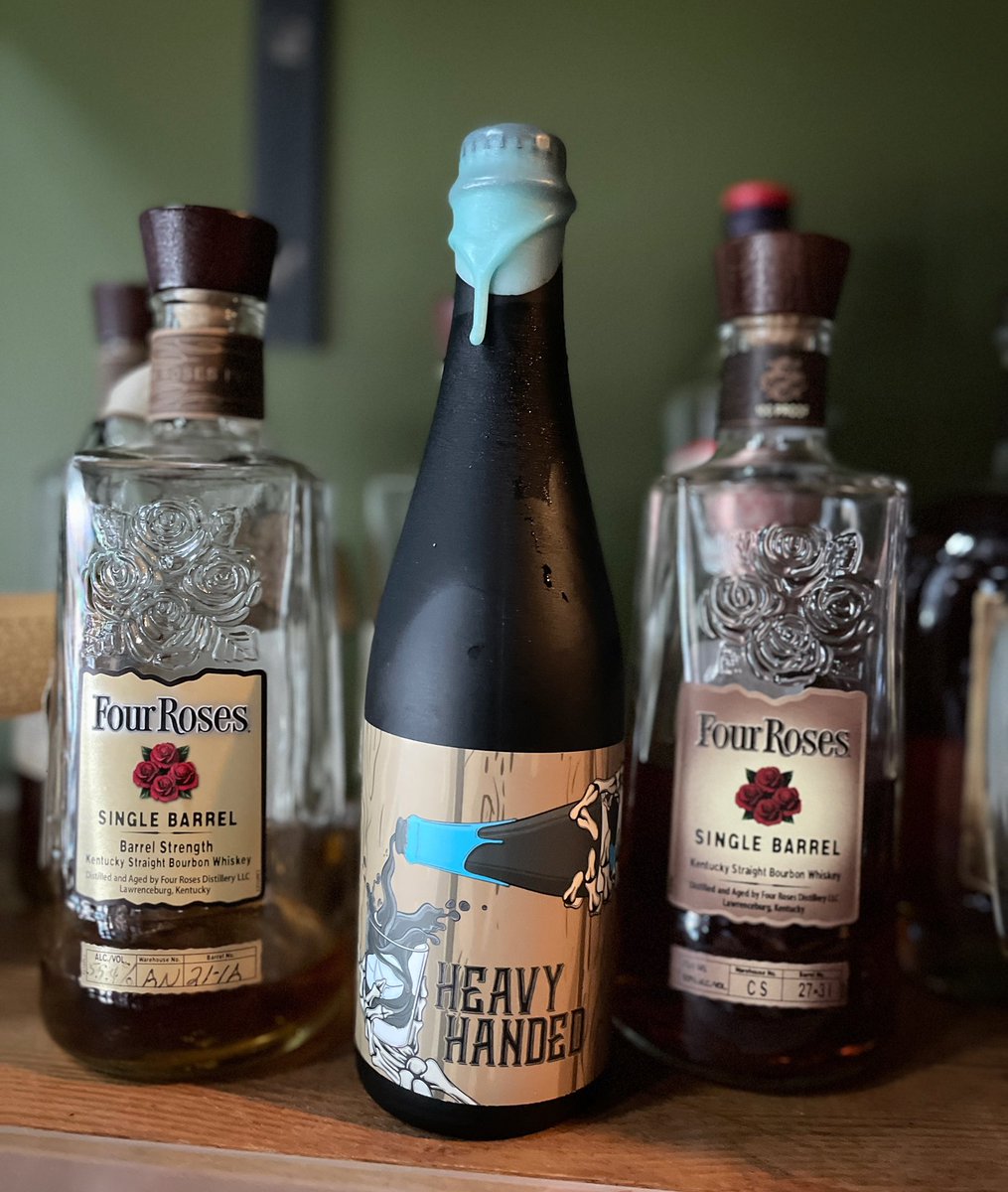 ToutantBuffalo's tweet photo. It’s time!! Bringing these bad boys out of their slumber for the winter! “Heavy Handed” a Four Roses bourbon barrel aged imperial stout by @frothbrewing is available at both @toutantbuffalo and @compassrunbuffalo ! This stout rested for almost 2 years in four roses barrels! #beer https://t.co/WWNyDBSbjR