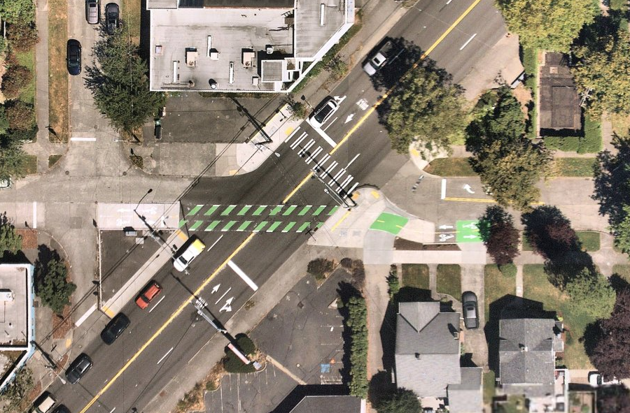 SD70MACMAN's tweet image. Lake City Way &amp;amp; 82nd. Only took my best friend getting killed here at this legal crossing for a safe crossing to be installed. But that's the way our current system operates! Without people getting hit, harmed, and killed, there's "no justification" for improving safety.
