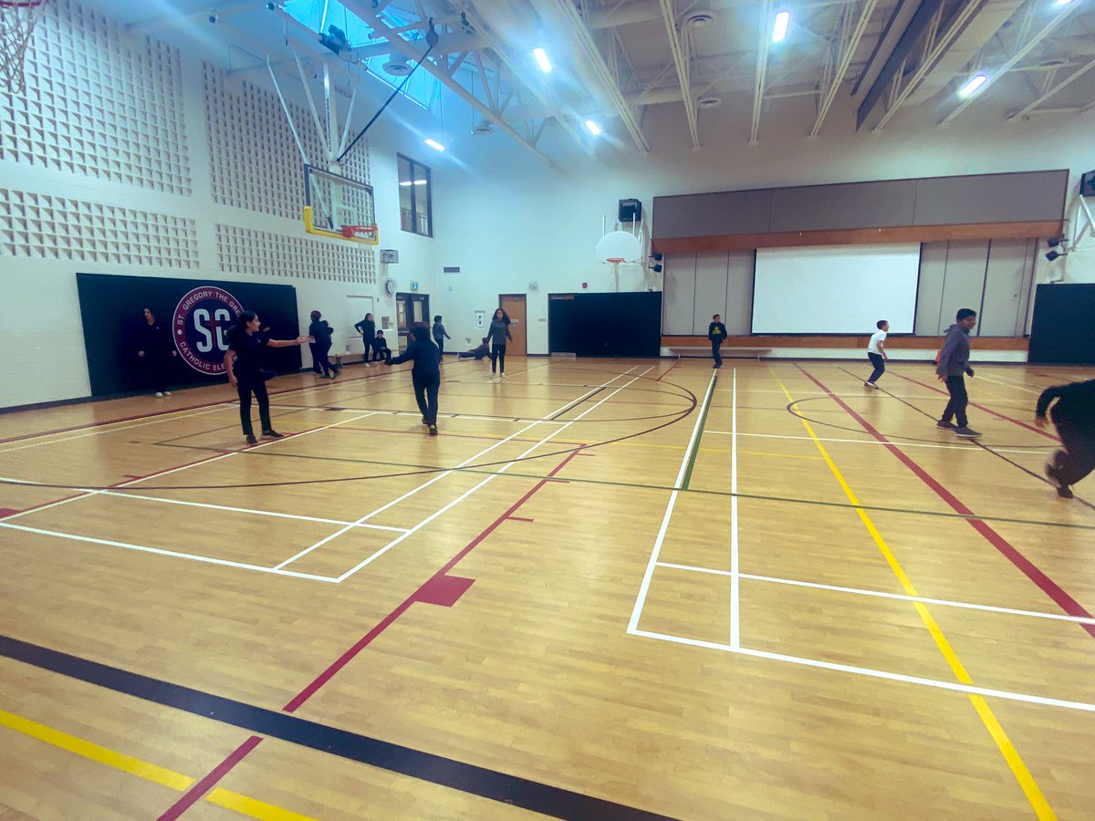 Miss_FergusonH's tweet photo. Today we played Foosball tag, where students had to navigate through taggers on lines to get to the other side. Great strategy and skill were evident today! @StGregoryHCDSB https://t.co/Omu9XJAe4y