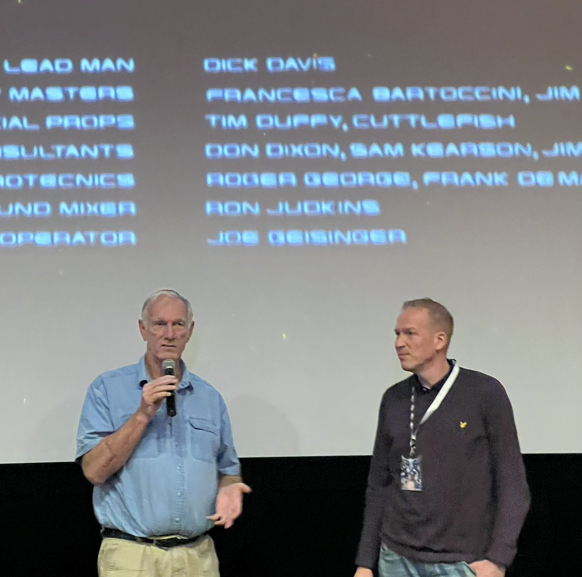 TuomasVaittinen's tweet photo. Indie film maker legend @john_sayles visiting @nightvisionsff and recounting the advice he got from Roger Corman: "Make sure you get the shots you need for the trailer! Everything else can be worked around" 🙂 #nightvisionsfilmfestival #nv22 https://t.co/dT6X1FAtOZ