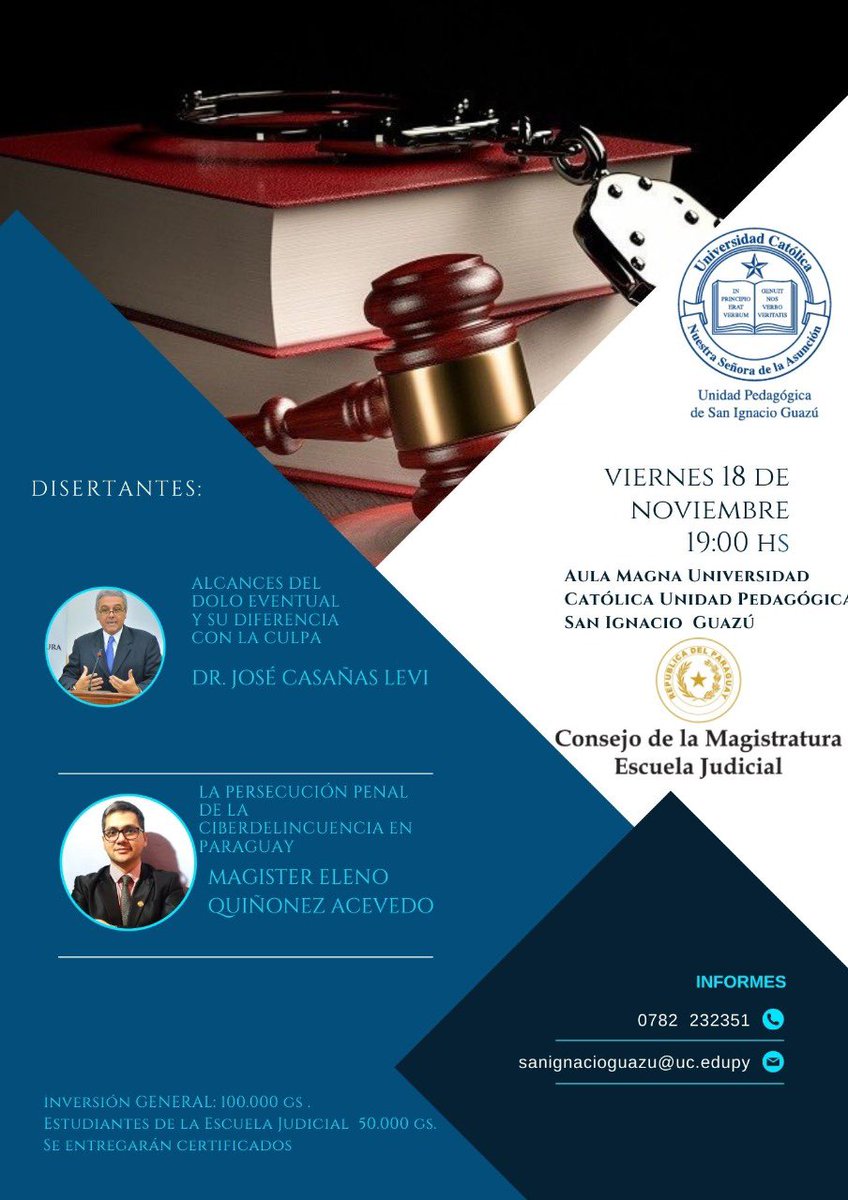 #SanIgnacio #UniversidadCatolica #Viernes18 #DoloEventual