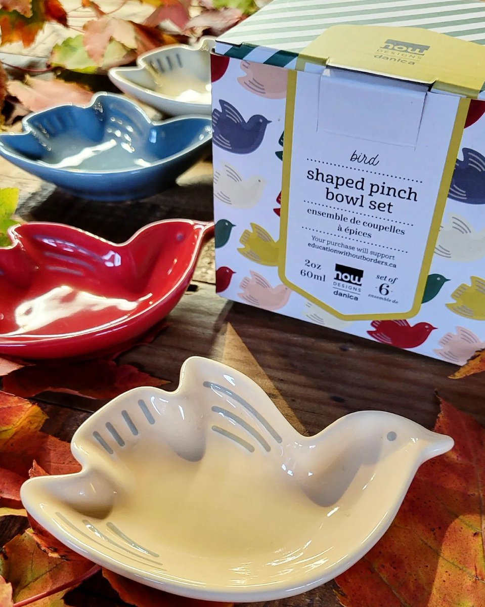 nowdesigns's tweet photo. The birds are migrating but the holiday appetite isn't 🕊 our Shaped Pinch Bowls are perfect for entertaining!⁠
⁠
photo by: @framedottawa https://t.co/qmNcMGlZ1V