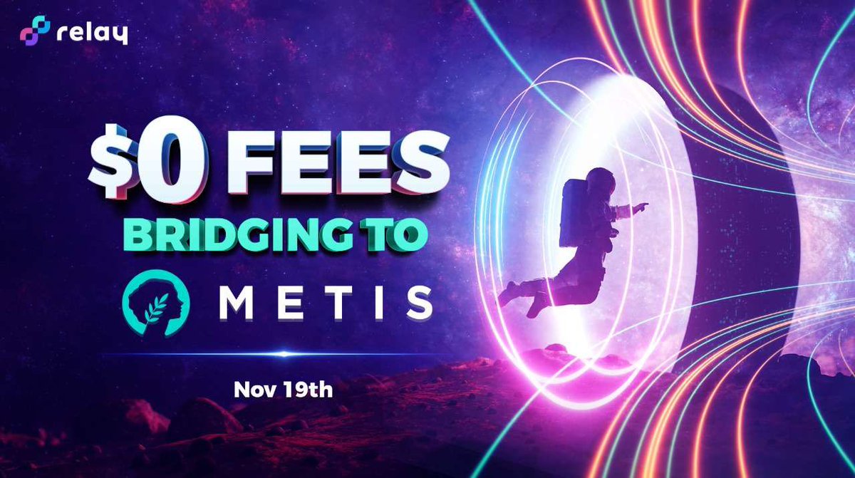 Elevate_fi's tweet photo. Get your rocket boots ready! We're So hyped for #Andromedaweek after @MetisDAO's #AMA 💚
17th-19th @relay_chain has NO #bridge fees for new wallets completing inbound transactions to #Andromeda! 🌿
💙 NO GAS FEES 🌉 Like and share 💙 https://t.co/cUaSHiFjF4