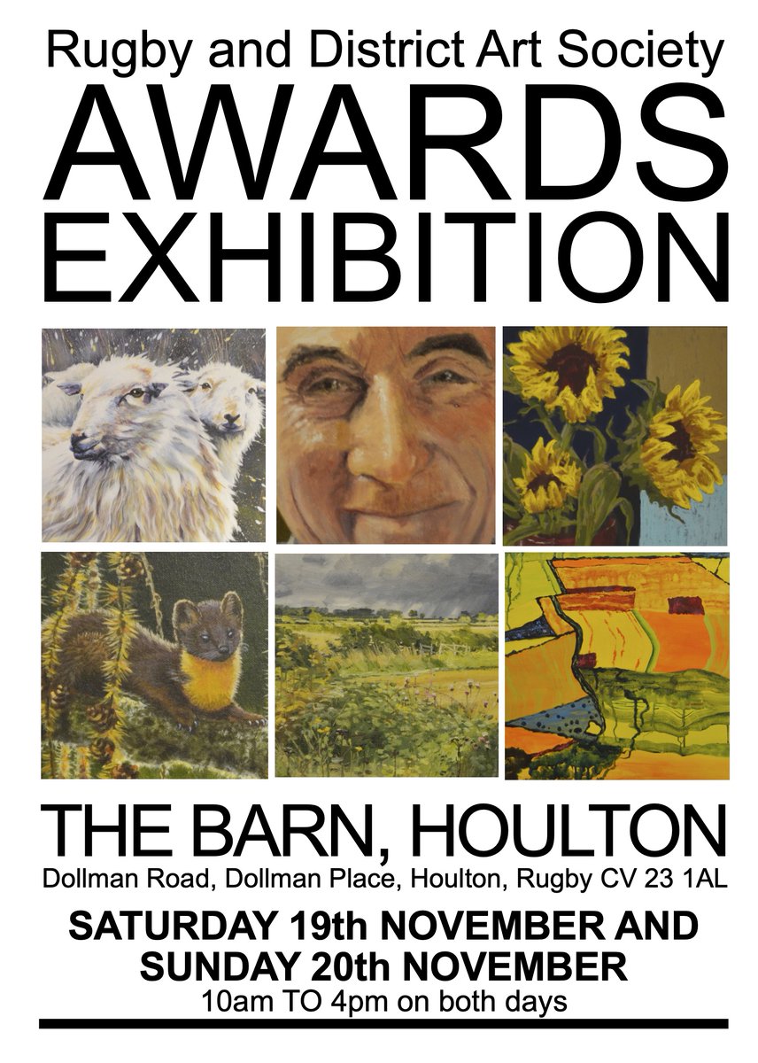 We're excited to be exhibiting <a href="/HoultonRugby/">HoultonRugby</a> this weekend, lots of incredible work to see and buy!