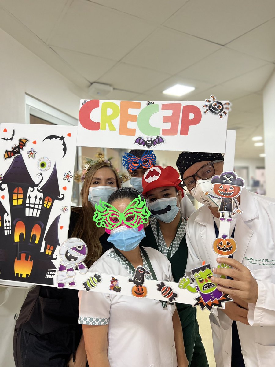 Halloween  CRECEP! Dando la milla extra por nuestros niños!!🧡 #PedsICU actividades lúdicas, disfraces, regalos y mucho más!