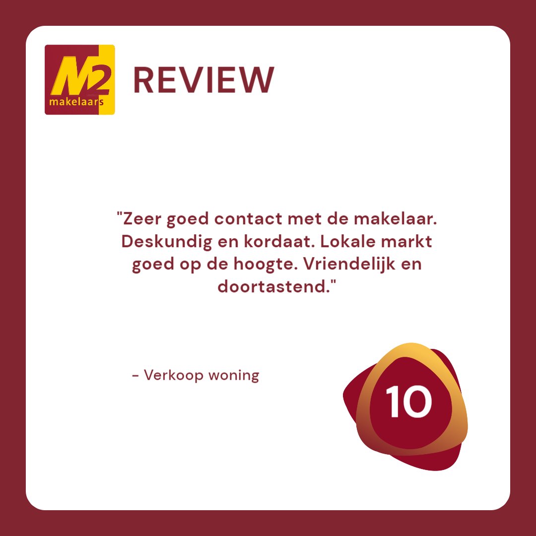 ⭐ 🆁🅴🆅🅸🅴🆆 ⭐

Wederom hebben wij een prachtige review ontvangen, welke wij maar al te graag met jullie willen delen!

“𝘡𝘦𝘦𝘳 𝘨𝘰𝘦𝘥 𝘤𝘰𝘯𝘵𝘢𝘤𝘵 𝘮𝘦𝘵 𝘥𝘦 𝘮𝘢𝘬𝘦𝘭𝘢𝘢𝘳.