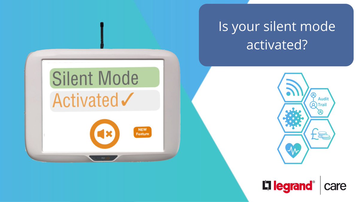 LegrandCare's tweet photo. We know loud alarms can be intrusive and unsettling for residents of your Care Home. Activating silent mode function on #TouchsafePro means you can still cater for all of your residents needs, but in a restful & peaceful environment
#NurseCall #LegrandCare
https://t.co/PVzqt9P5dw https://t.co/dTw7oejoDa