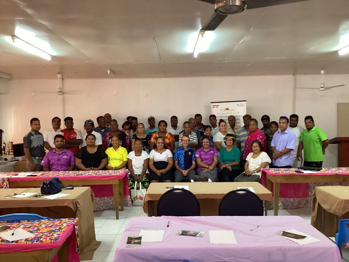 PoetCom1's tweet photo. 🧵🌱 Local farmers and organic stakeholders were introduced to ‘Organic Opportunities’, a workshop facilitated by the Building Prosperity for Women Producers, Processors &amp; Women-owned Businesses in Organic Value Chains (#BPWP) Project under the Pacific Organic &amp; Ethical Trade https://t.co/1p1aZJYBHy