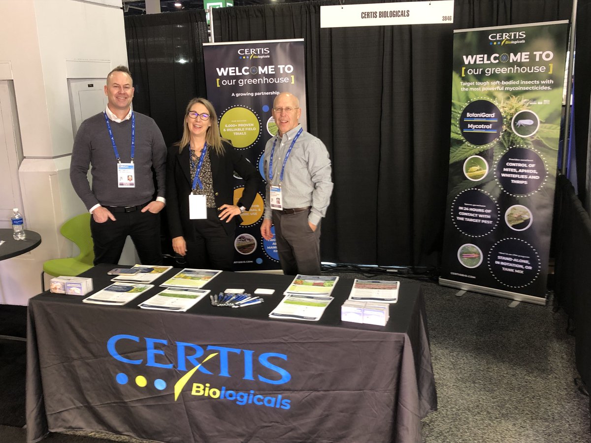 Having a great time at #MJBizCon2022 with <a href="/CertisBio/">Certis Biologicals</a>. We are thrilled to be able to talk with #garden and #greenhouse distributors and growers about #bios like BotaniGard® and MyCotrol®. 

Hope to see you here!