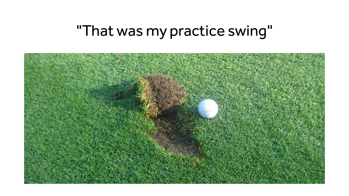 Definitely a practice shot 😳