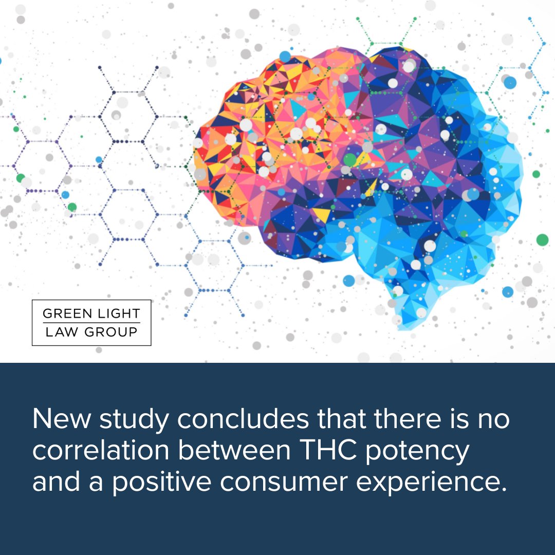 GreenLightLaw_'s tweet photo. New Oregon-based study confirms THC potency is not indicative of product quality or consumer experience. Full article: https://t.co/T9wgRSBDF5 https://t.co/RxWNp4WzxK