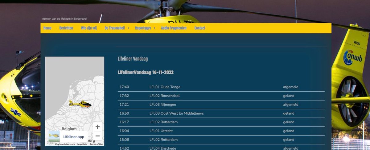 De lifeliners zijn nu ook live te zien op <a href="/TraumaheliMMT/">Traumaheli-MMT.nl</a> 🙌🏻