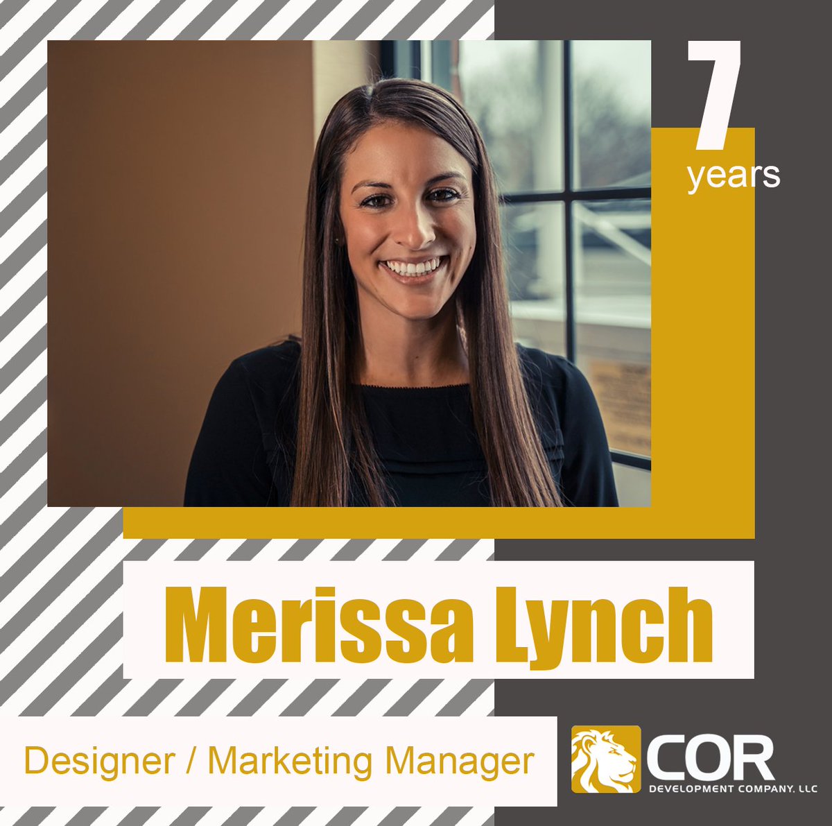 CORCompanies's tweet photo. Here at COR Companies, we take great pride in the personal relationships we build within our company, value longevity, and that integral value starts with our very own staff. Today we would like to give special recognition to our dedicated employee Merissa Lynch!

#WeAreCOR https://t.co/n1Au5rIlrQ