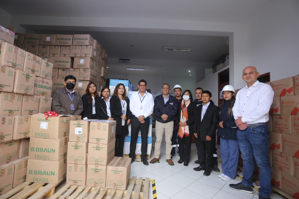 emundaca's tweet photo. El abastecimiento de medicamentos juega un rol importante en la provisión de servicios de salud de calidad, por ello, requiere que su gestión sea eficaz y eficiente, para lograrlo, inauguramos el almacén especializado de medicamentos,insumos y drogas de @RISCajamarca
@Minsa_Peru https://t.co/hpy2X1D0jO