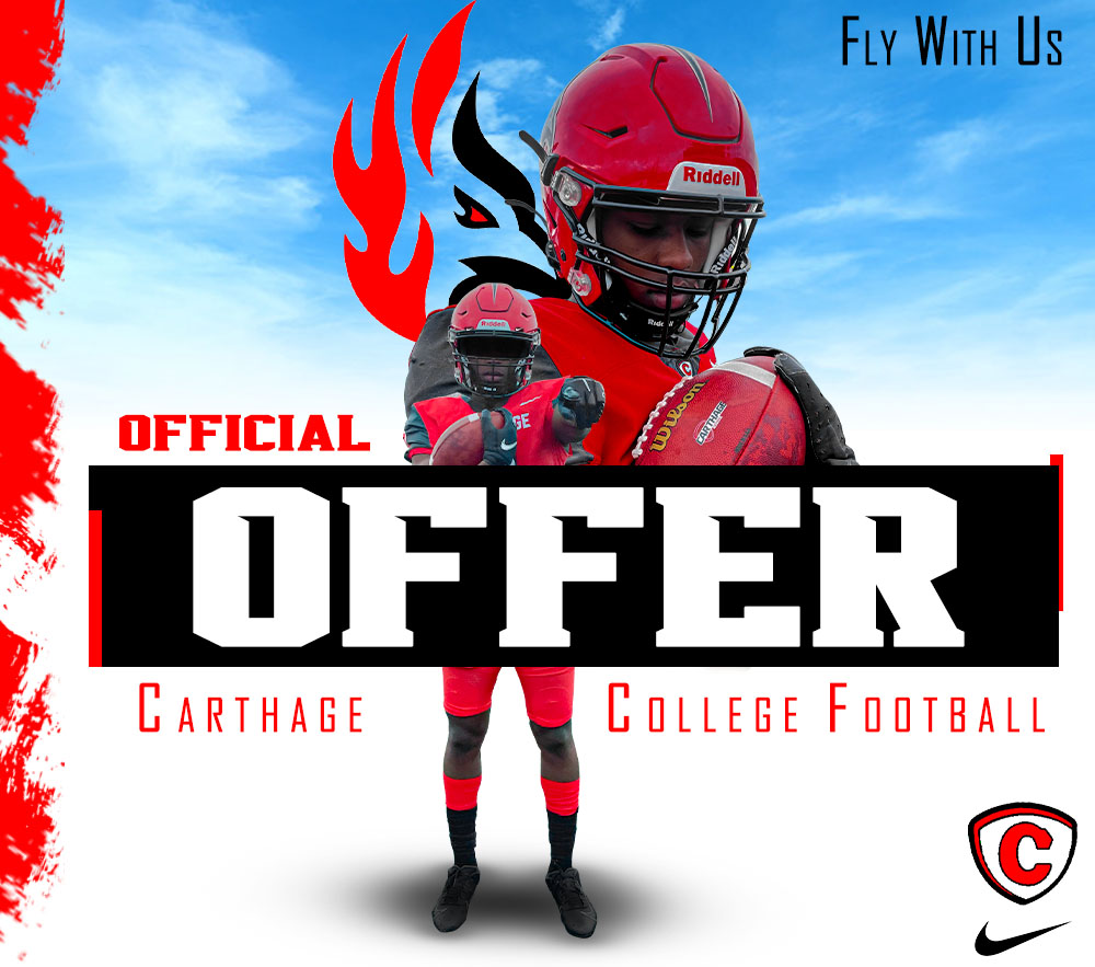 Hunter Thiel (@hunter_thiel) on Twitter photo I am grateful to have recieved my second official offer to play football at <a href="/carthagecollege/">Carthage College</a>! I want to thank my parents and Coach @JacobIodence for giving me this opportunity! <a href="/PrepRedzoneWI/">Prep Redzone Wisconsin</a> <a href="/Carthage_FB/">Carthage Football</a> I am grateful to have recieved my second official offer to play football at <a href="/carthagecollege/">Carthage College</a>! I want to thank my parents and Coach @JacobIodence for giving me this opportunity! <a href="/PrepRedzoneWI/">Prep Redzone Wisconsin</a> <a href="/Carthage_FB/">Carthage Football</a>