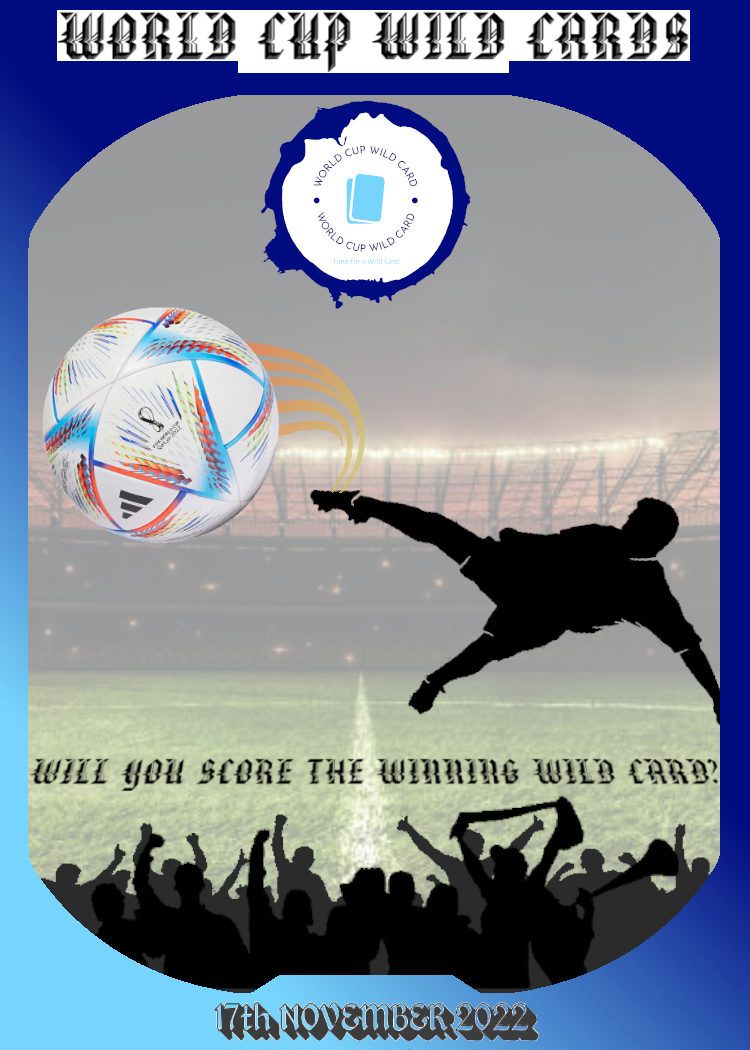 WorldCupWildCrd's tweet photo. World Cup Wild Cards launching tomorrow the 17th, make sure you're in to win!

https://t.co/n2IF5wmXN2

Discover your Nation when you mint for 0.005 WETH on #PolygonNFTs 

#NFT #NFTs #NFTCommunity #nftcollector #nftnews #nftart #NFTProjects #nftshill #NFTshilling #NFTcollections https://t.co/qEBRl7yIqB