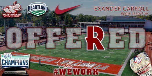After a nice conversation with @JustonJones7 I am blessed to say that I have received my first offer from <a href="/RoseHulmanFB/">Rose-Hulman Football</a> 🌹🏈