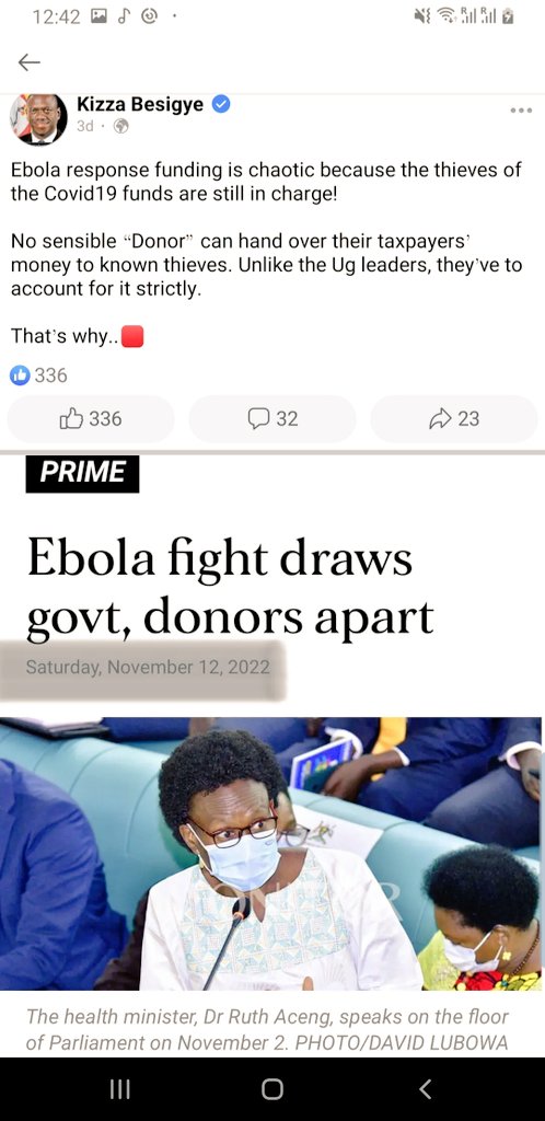 stainless_mc's tweet photo. Our health sector is continuing to fail with a very sharp steep gradient with these @DianaAtwine @JaneRuth_Aceng thieves still in top health offices. @WHOUganda @kizzabesigye1 @HEBobiwine we side with donors such thieves should not be trusted again. https://t.co/Pqqcr7hvBW