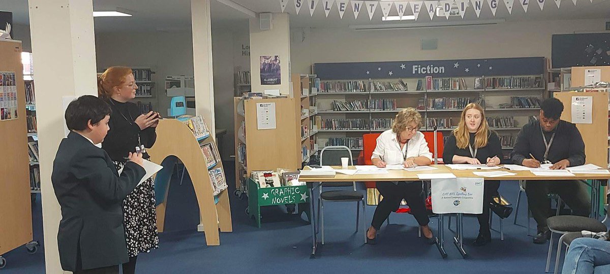 Well done to <a href="/OrmistonDenes/">OrmistonDenesAcademy</a> for their brilliant school final, complete with special guest judge! Massive congratulations to Dexter and Freya on reaching the #OATMFLSpellingBee regional finals!