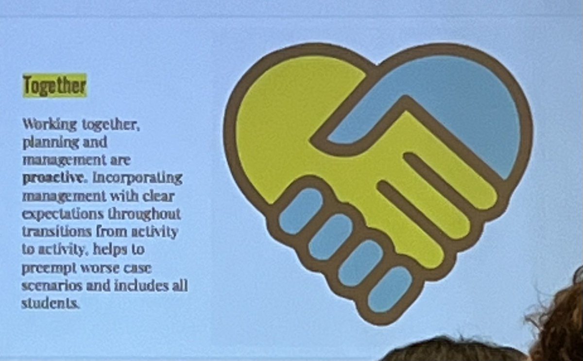 h_eberhardt's tweet photo. This! 💯. Thank you to my friend Judy Bush for a stellar presentation. #nmea2022 #handinhand #lessonplanningandmanagement https://t.co/K8EIClvqEv