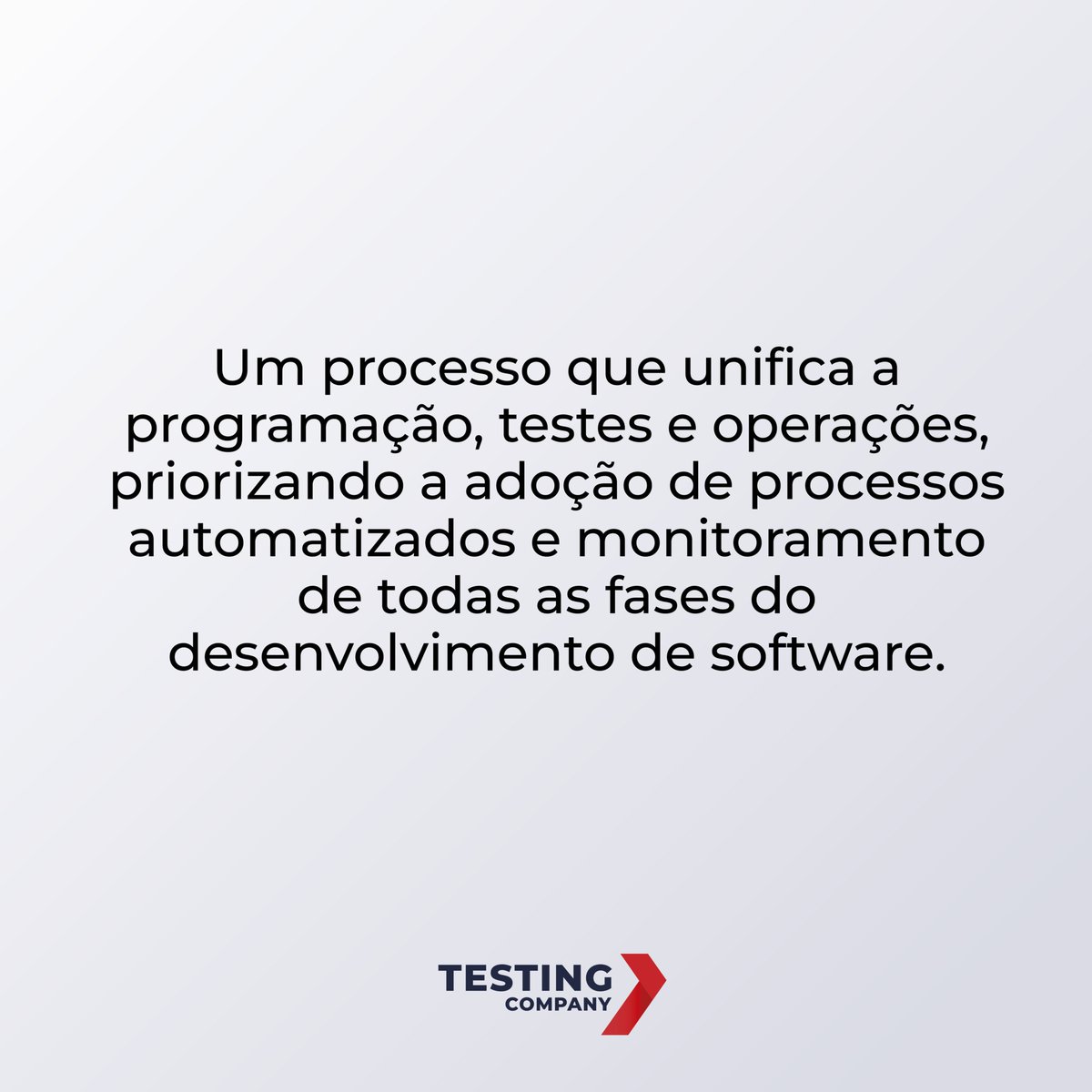 testingcompany's tweet image. O DevOps é uma pratica de engenharia de software que unifica o desenvolvimento, testes e operações de software, priorizando a adoção de processos automatizados e monitoramento de todas as fases do desenvolvimento.

#QualidadedeSoftware #devops #TI #TC #DEV#DEV