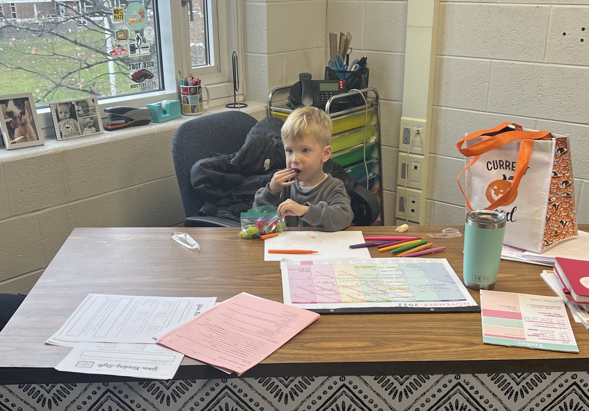 Arlo had a blast at Mrs. Allard’s parenting class daycare today! Big thanks to Jayla for spoiling my boy all day! ❤️