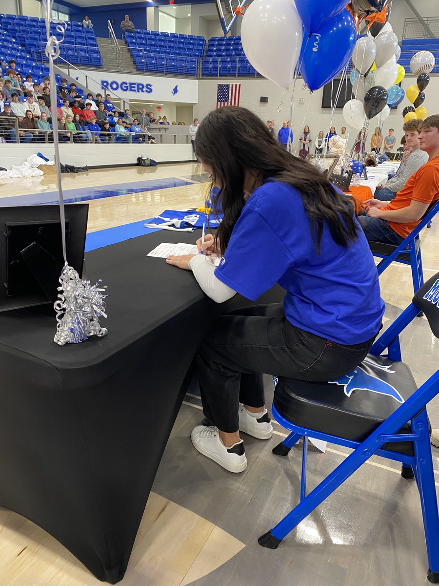 Exciting day having <a href="/AubreyTreadwell/">Aubrey Treadwell</a> sign with <a href="/RockhurstWBB/">Rockhurst WBB</a>! We are so proud of you! Go Mounties! #Webelieve