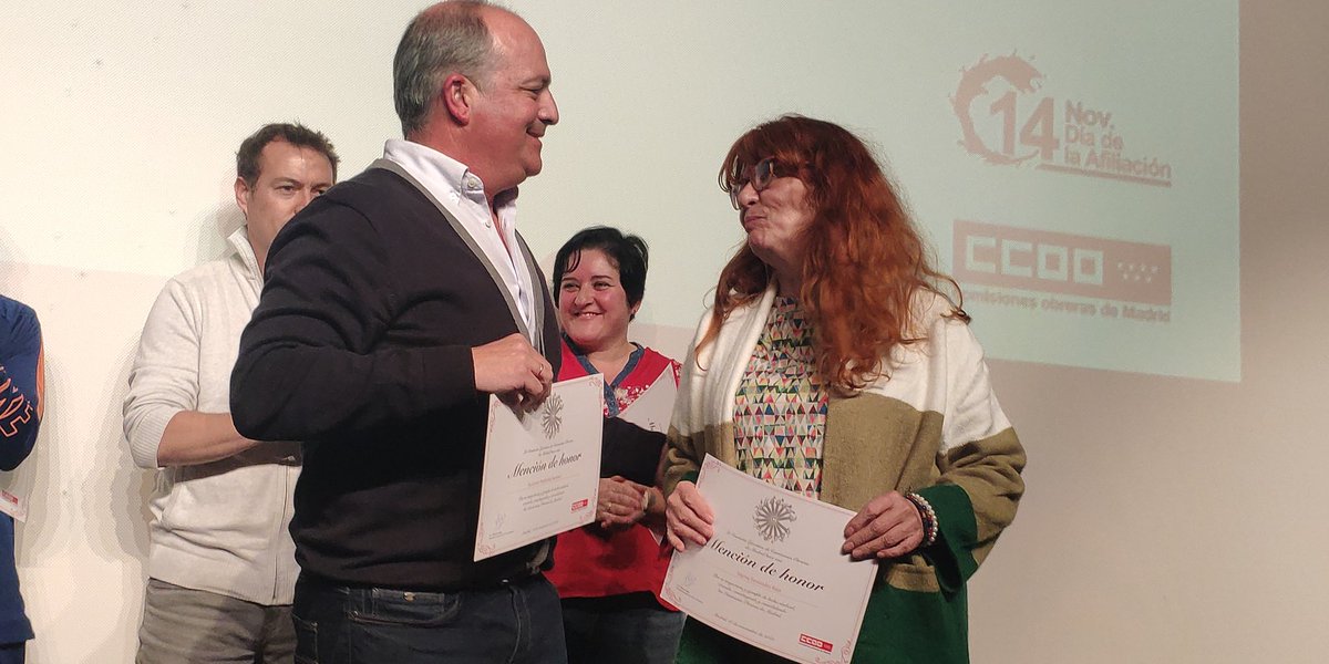 zupo21's tweet photo. 👏 Enhorabuena a todas las secciones sindicales y delegadas/os de Sanidad Pública y Privada, Dependencia, Funerarias...

@CCOOMadrid Nos ha otorgado el Premio La Voz colectivo y a nuestra @SanidadQ un reconocimiento especial‼️

#45añosCCOO #afiliaciónCCOO 

💥 Sois muy grandes‼️ https://t.co/fXepYBm3mY