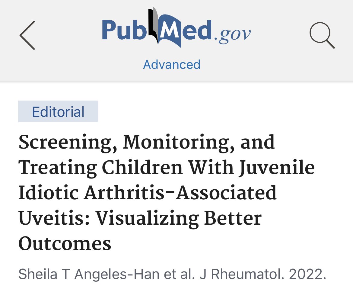 So #ACR22 friends - who can spot @STHanMD’s problem? (It is correct on the manuscript, just not #Pubmed