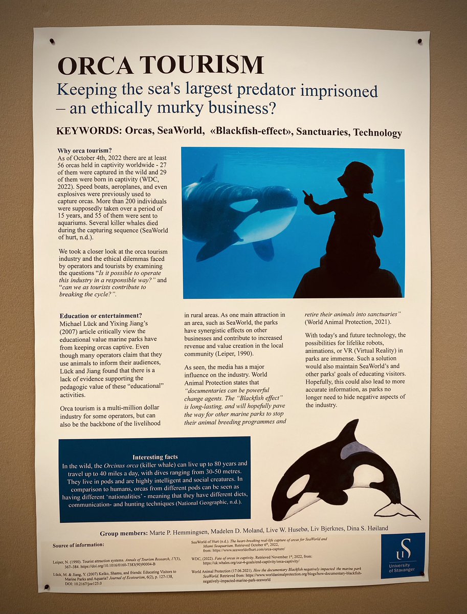 Busy poster presentations on #responsible #tourism today at Norsk hotellhøgskole <a href="/UniStavanger/">Universitetet i Stavanger</a> by our second year tourism students, organised by <a href="/asagrahn/">Åsa Grahn</a> 👏👏👏