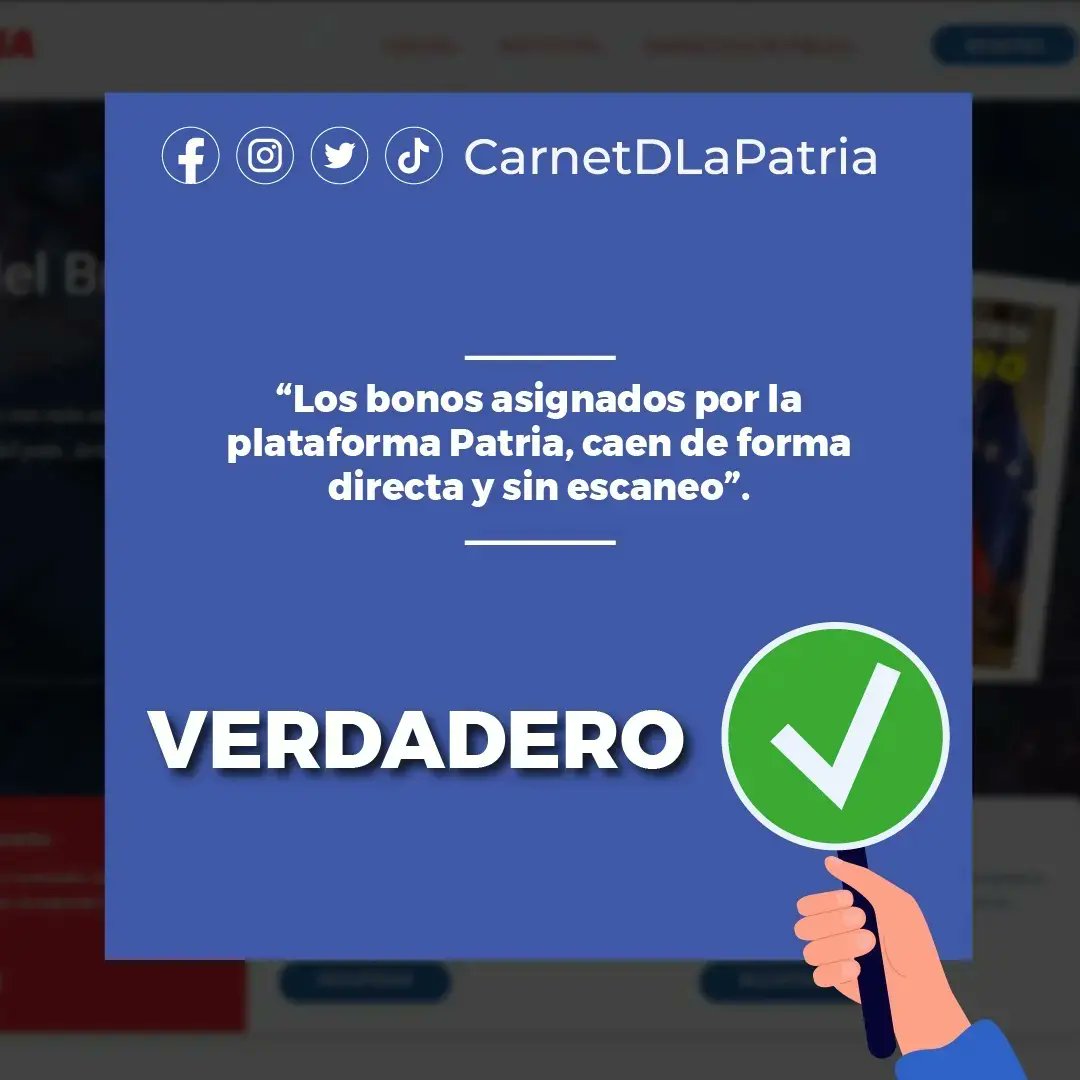 CarnetDLaPatria's tweet photo. #IMPORTANTE La #PlataformaPatria y el #SistemaPatria, te recomiendan, no caer en falsas informaciones de cuentas no oficiales y extorsiones de gestores mal intencionados.

#DebatirYRenovar #16Nov https://t.co/V5tI7EG2bd