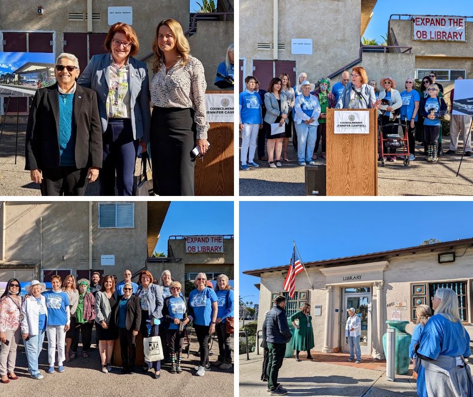 SenToniAtkins's tweet photo. The #OceanBeachLibrary is a treasure in the community, providing opportunities for a lifetime of learning & a space for folks to come together. I was happy to secure $28 million of local funding for libraries in #SD39, including $4.5 million for this expansion project. #SanDiego https://t.co/M8lBo7MEQB