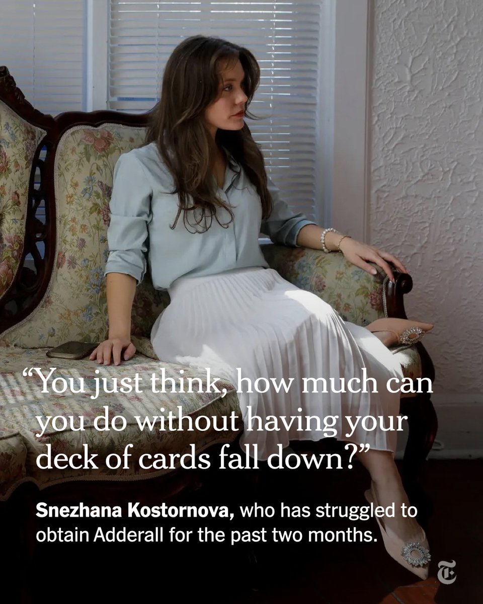 An Adderall shortage in the U.S. is leaving patients with ADHD wondering what comes next. nyti.ms/3TGPgWb