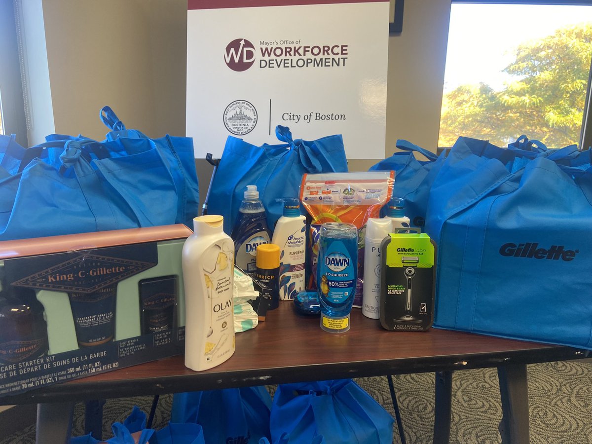 Thank you to our friends and partners 
<a href="/UnitedWayMABay/">United Way Mass Bay</a> and <a href="/Gillette/">Gillette</a>
 who have so generously donated 15 bags filled with  hygiene products and household supplies for our clients!

 #LiveUnited !