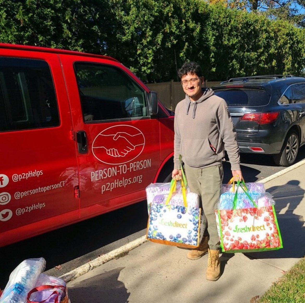 From Mothers for Others: David from P2P came in to pick up a supply of pull ups for 50 children. We’re so grateful to our partner agencies who help us get diapers to families who need them!
Thank you Mothers for Others for all you do!  
#mothersforothers #diaperbank #greenwichct