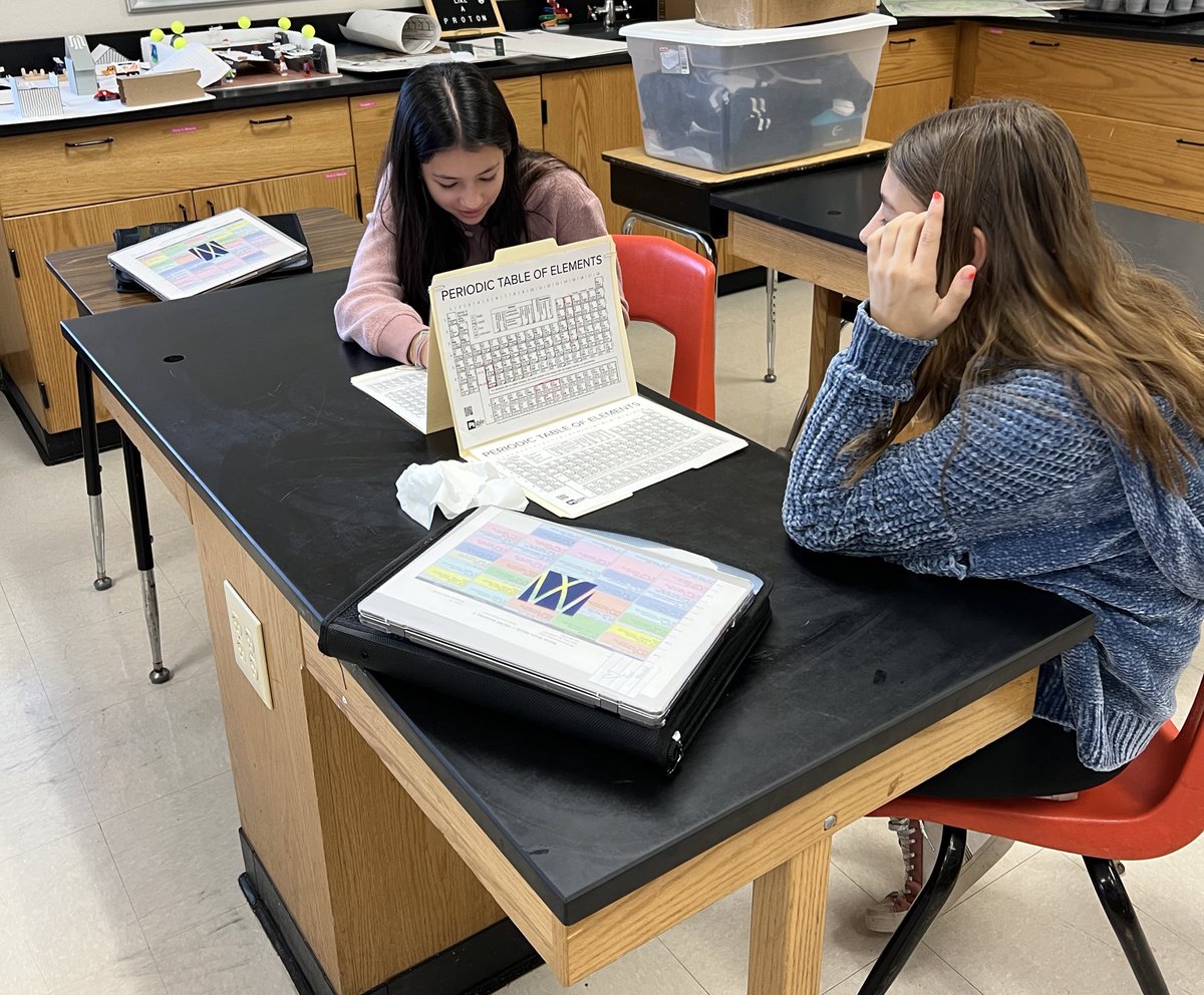 WCDS_Science's tweet photo. “Atomic Number of 11.” “That’s a miss!” “That’s a hit. You sunk my destroyer!” Those were the sounds this week coming from Ms. Ruggery’s room as the 8th graders played The Periodic Table of Elements Battleship. #WCDSScience #WCDSGrade8 #WCDSAcademicExcellence https://t.co/eDIbIU06zr