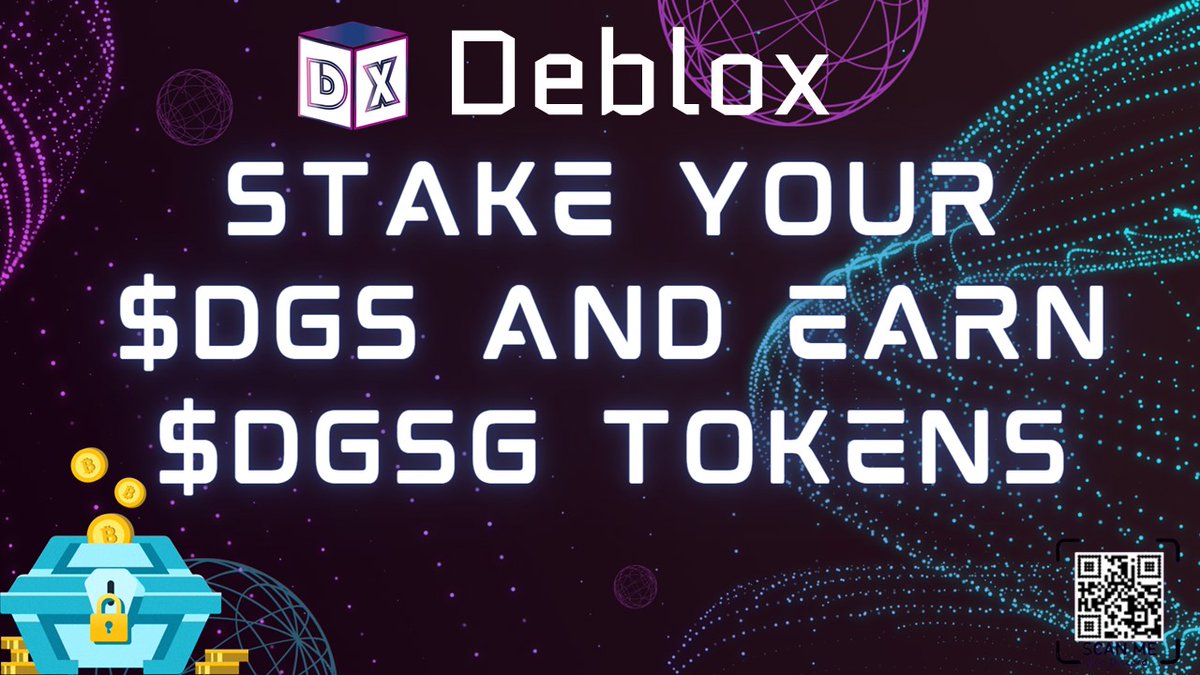What goals are you setting up to keep yourself moving
▪️ Savings?
▪️ Earnings?
▪️ Investments?
Or you can do all... Start earning this week
Grab the opportunity to stake your $DGS and earn $DGSG tokens. 
deblox.io/farm
Join us
discord.gg/PKeXTAYM

#Staking#PlayToEarn