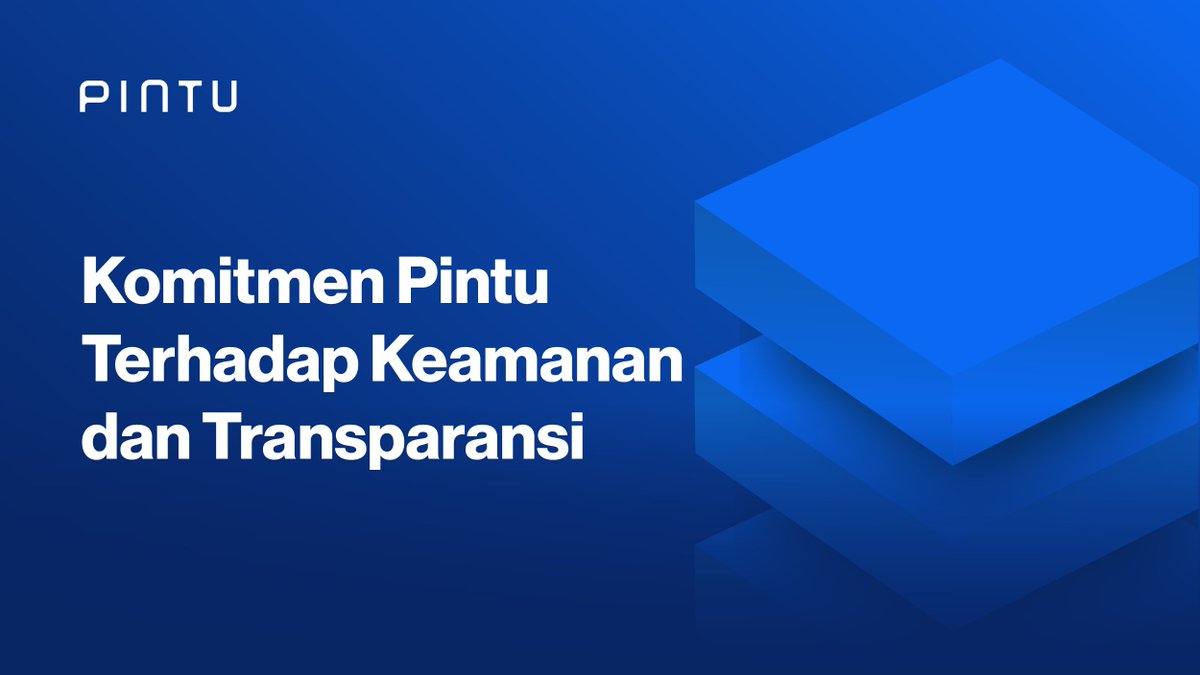 PintuID's tweet photo. Hi teman Pintu, prioritas utama kami selalu untuk menjaga keamanan dan memberi pengalaman yang mudah untuk pengguna berinvestasi crypto.

Baca informasi selengkapnya terkait komitmen Pintu terhadap keamanan dan transaparansi di link blog berikut ini:

https://t.co/ncAUmClziy https://t.co/xOXHm7aQUT