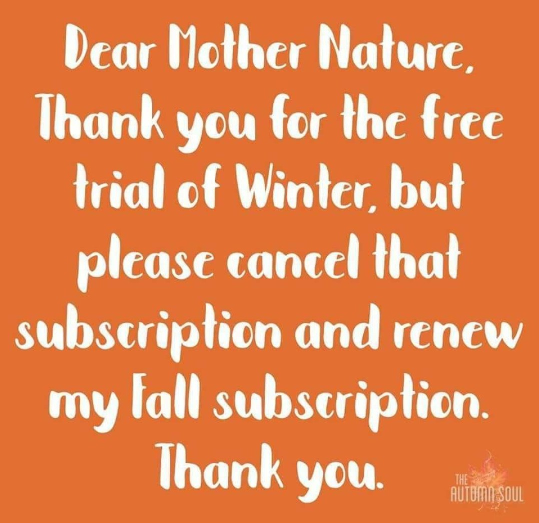 Dops's tweet image. Please send me Mother Nature's address so I can forward this to her? @rustywx #WinterIsComing #WinterIsHere