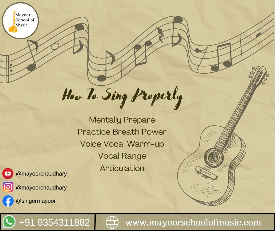 MayoorChaudhary's tweet image. Follow these steps to sing properly
and follow us to get regular updates like these.
#singingtutorial #mayoorchaudhary #mayoorschoolofmusic