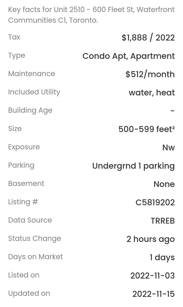 TOHousingSmash's tweet photo. 2510-600 Fleet, Toronto
-Sold April 2021 for $645,000
-Just Re-Sold for $638,000
Sure the close proximity to the Gardiner had something to do with it?
#tocondos https://t.co/nc02QY6USE