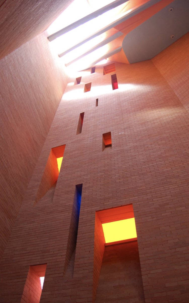 architext14's tweet photo. Rudolph’s Tuskegee church. Light through brick light scoops. Perspectives, studies vs. reality. https://t.co/5XHCshTplC