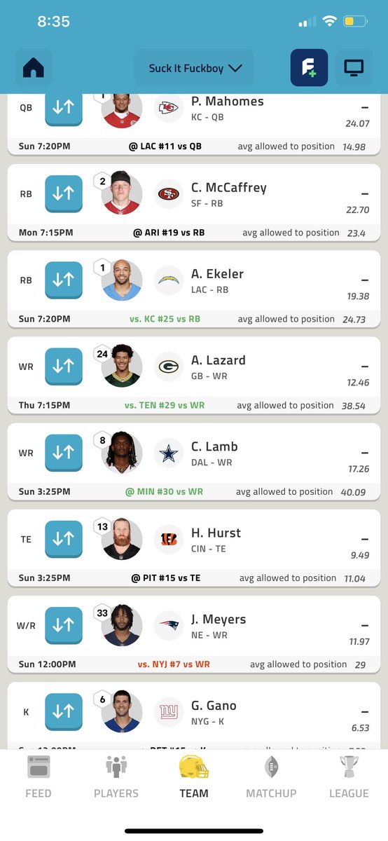DillonArie's tweet photo. @NFLFantasy https://t.co/zCcSsSbgE2
