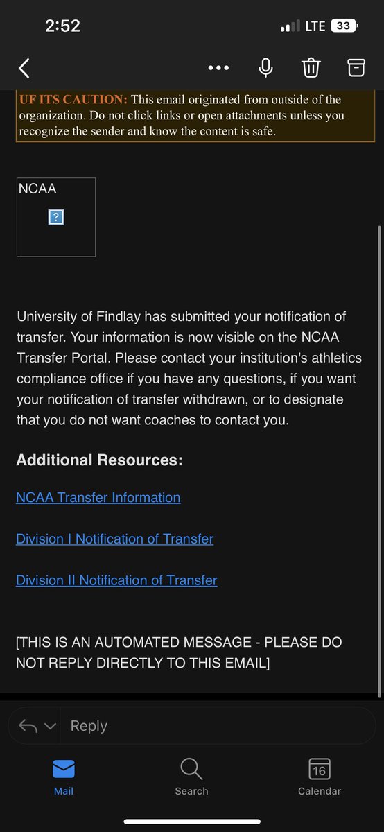 I would like to thank the coaches at the University of Findlay for the opportunity I was given and for helping me become a better version of myself. With that being said, I have reopened my recruitment by entering my name into the NCAA transfer portal