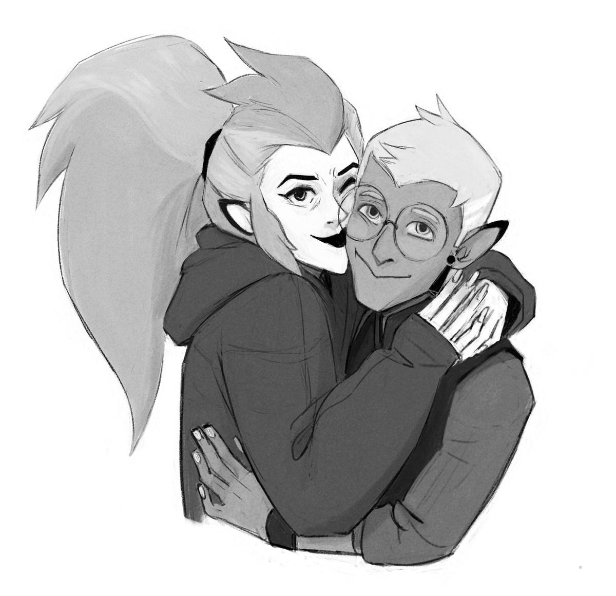 morosers's tweet photo. R A E D A, felt like drawing something shippy. 🧡#theowlhouse https://t.co/Oaa436C8Gu