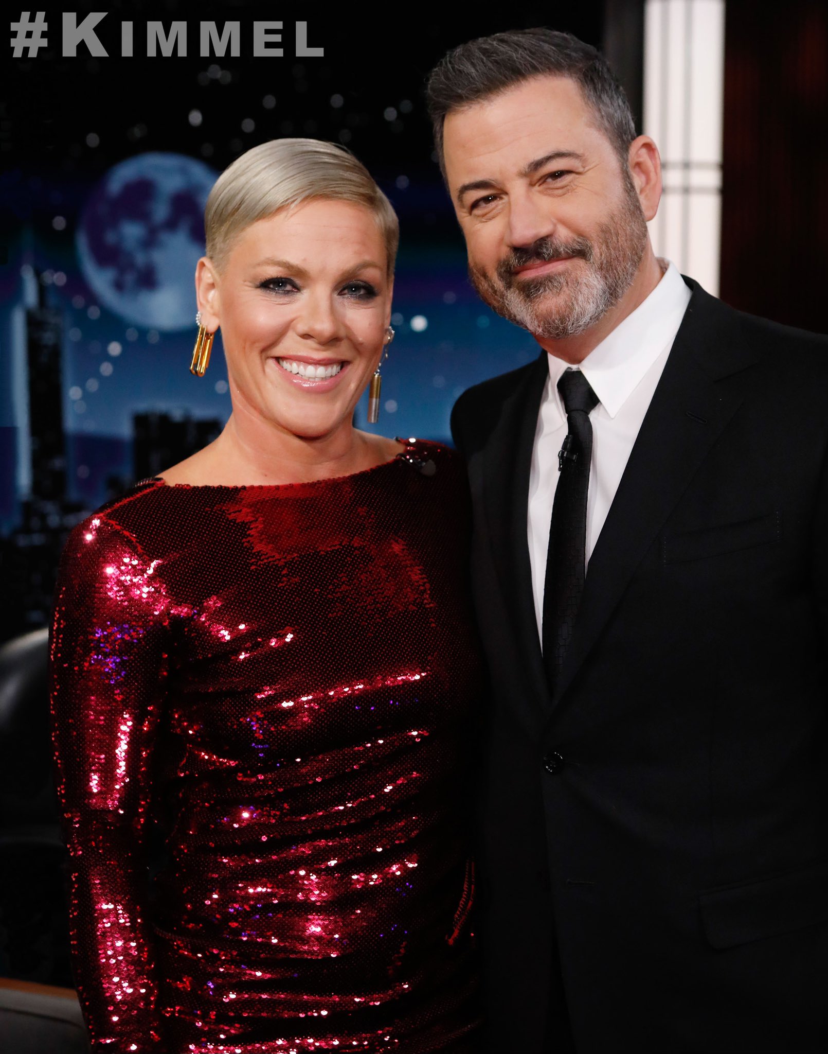 Jimmy Kimmel Live on X: "Incredible night with two of the BEST!!! 💕  @KumailN @Pink https://t.co/2CbIZWYBU4" / X