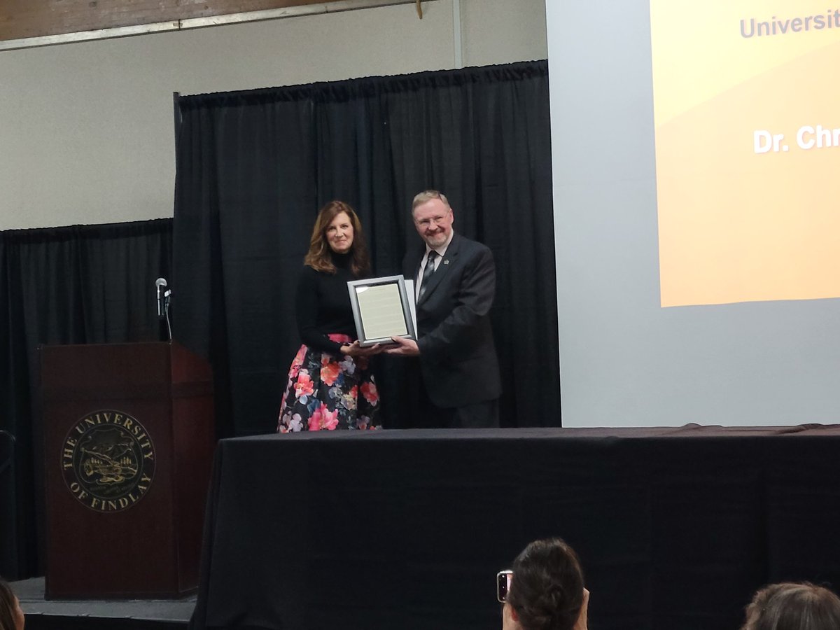 Nathan_Tice's tweet image. If anyone is deserving of award for service, it would be @ChristineDene ! Congrats on taking home the hardware tonight at the UF Faculty Recognition Dinner Gala, Chris!