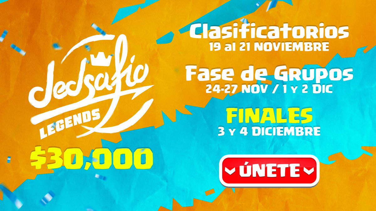 dedsafio's tweet photo. ¡Únete a los 8 mejores jugadores del mundo que serán los capitanes en este #DEDsafioLegends con $30,000 en juego!

➙ ¡Juega en los clasificatorios abiertos para todo el mundo!🌎👑

Toda la información en: https://t.co/nqPR7Jrm6W

👇Requisitos para ser elegido por la comunidad👇 https://t.co/sHvMU0aQZ2