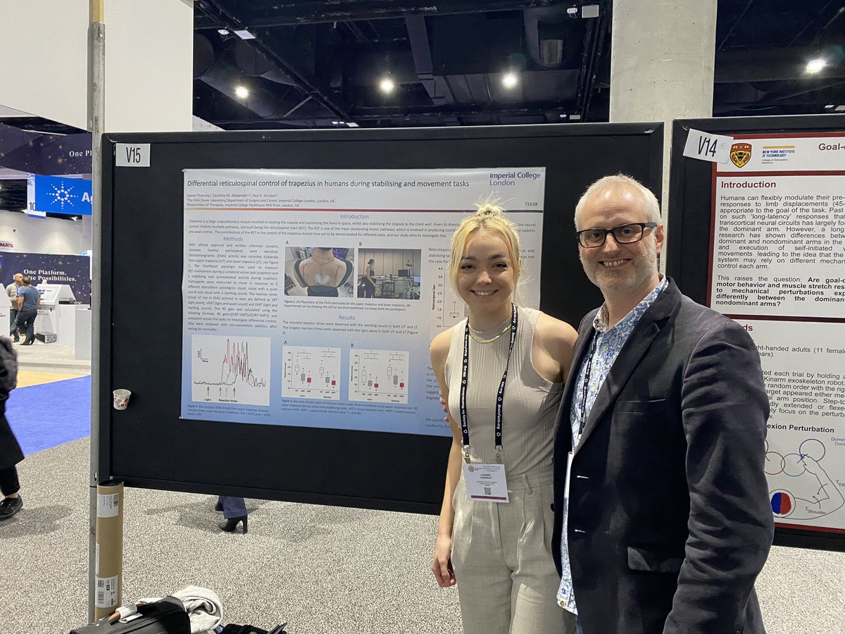 Paul Strutton (@strutton_paul) on Twitter photo Lovely to be back at SfN in San Diego. Our BSc neuroscience student Lauren presenting her work on reticulospinal control of trapezius. With <a href="/CMarthaAlex/">Caroline Alexander</a>. <a href="/ImperialMed/">Imperial Medicine</a> <a href="/ImperialSandC/">Surgery and Cancer</a> Lovely to be back at SfN in San Diego. Our BSc neuroscience student Lauren presenting her work on reticulospinal control of trapezius. With <a href="/CMarthaAlex/">Caroline Alexander</a>. <a href="/ImperialMed/">Imperial Medicine</a> <a href="/ImperialSandC/">Surgery and Cancer</a>