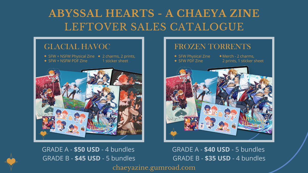 ChaeyaZine's tweet photo. Our full catalogue of physical items! ✨ https://t.co/0rEFeR9omb